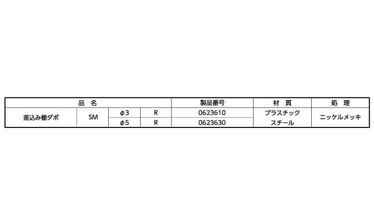 差込み棚ダボSM(R ムラコシ製 3.0