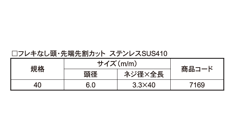 サイディング用ビス(徳用箱入) 40.0 3.3