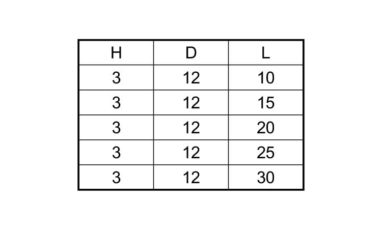 化粧BT(太鼓鋲型84号 D12 10.0 6.0
