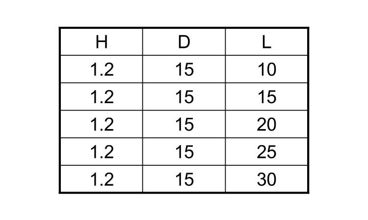 化粧BT(極低頭型88号 D15 10.0 6.0