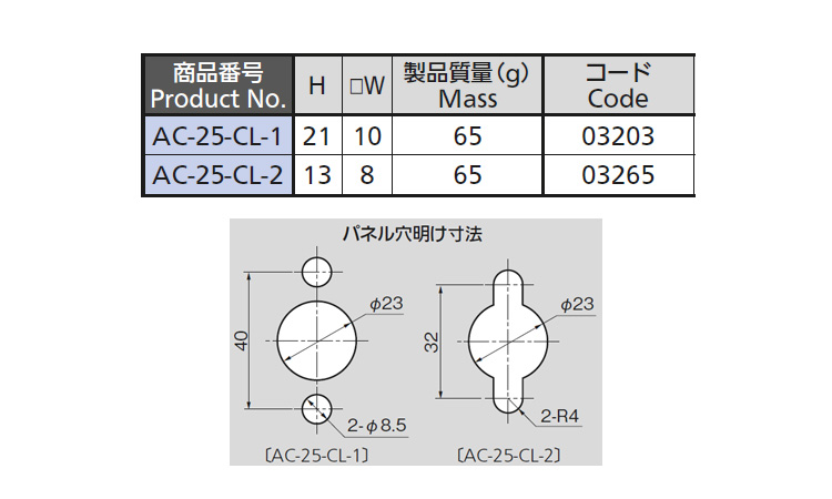 ACー25ーCLー1開閉支持装置