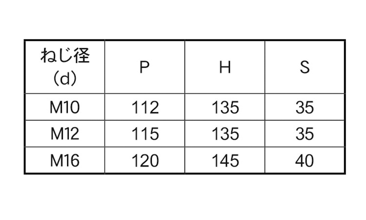 コノ字ボルト(□100×100 8.0