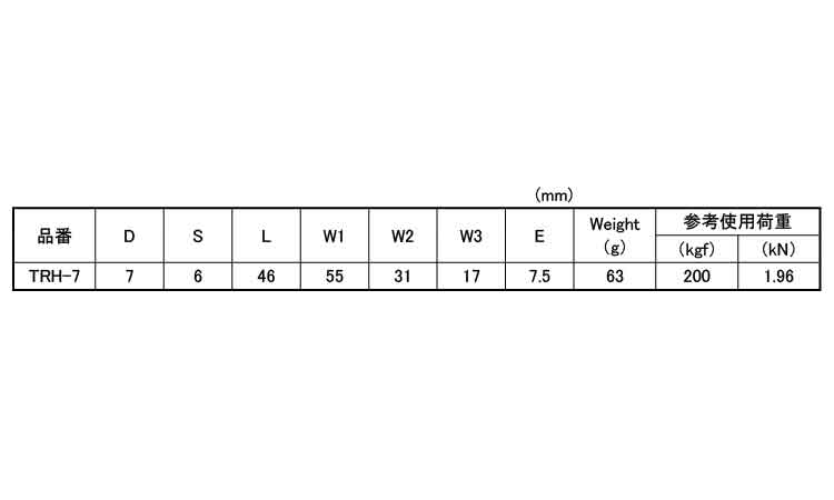 台形リングキャッチ 7.0