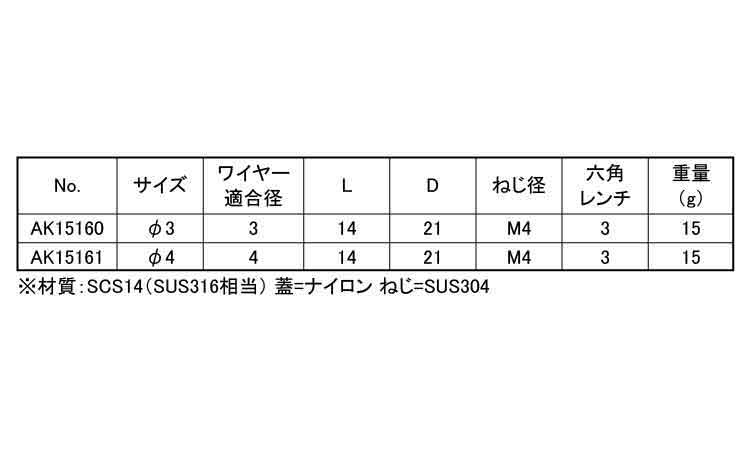 クロスクリップP型
