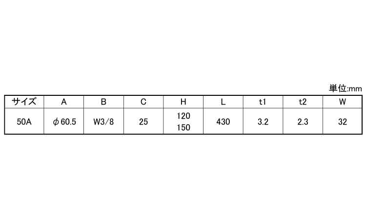 三連フロアーバンド(ストッパー付