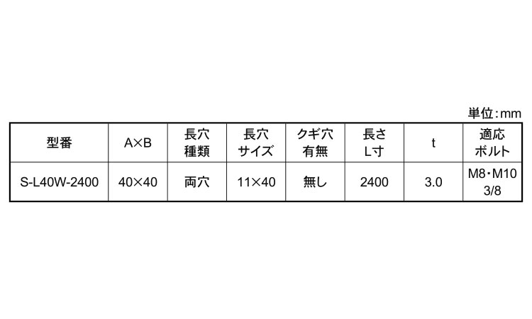 SCアングルL40W-2400