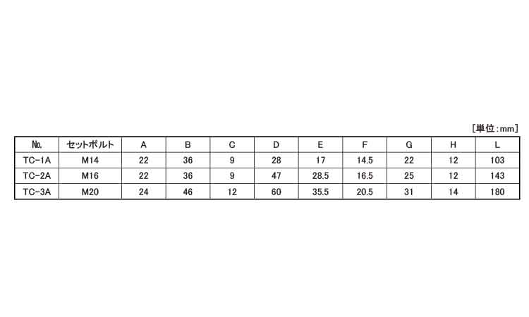 スライドクランプ(Aタイプ 1.0