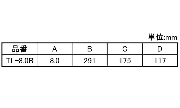 クイックターンレンチTL8.0B