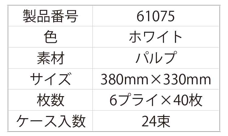キムタオル白STR(4折り6プラ