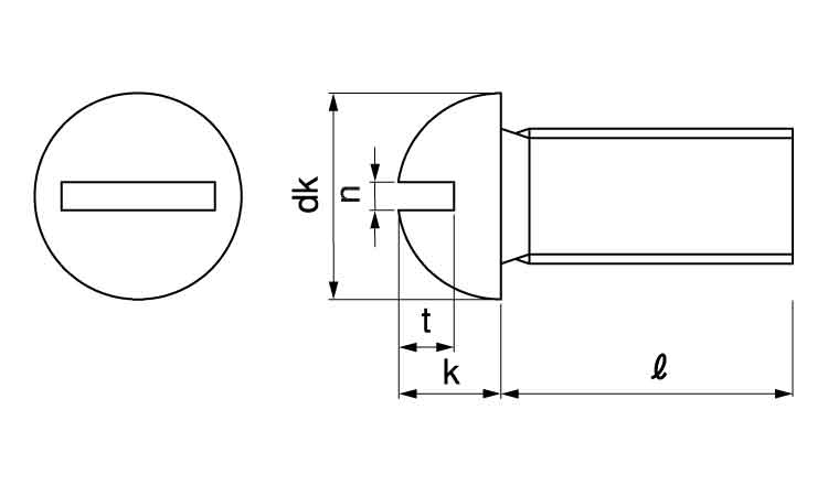 (ー)丸小ねじ(並目 8.0 6.0