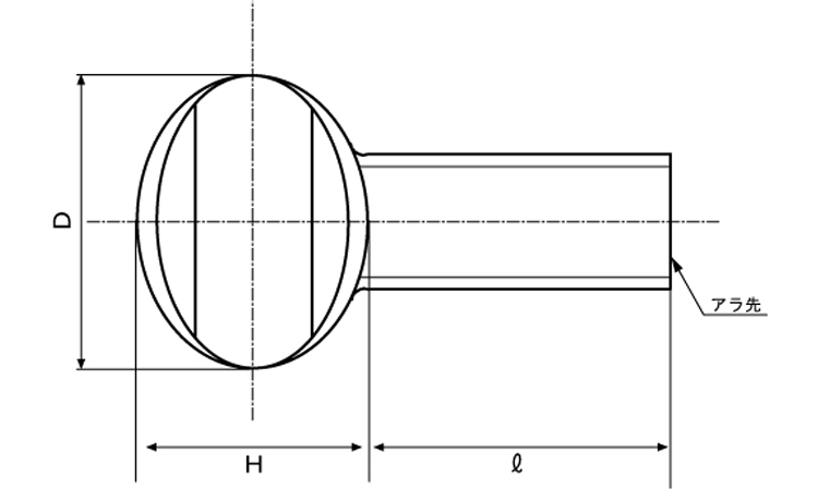 ウチワボルト(並目 12.0 5.0