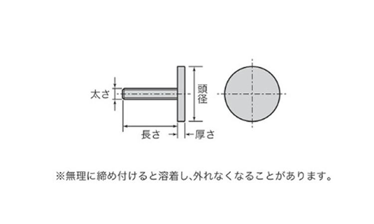 デコレートスクリュー低頭D=15 16.0 6.0