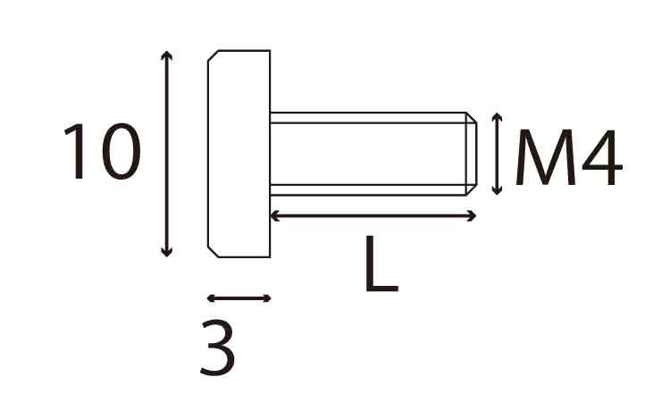 低頭ローレットビス(コニビオラ 6.0 4.0