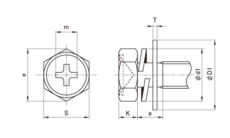 十字穴付(+)アプセットI=4 8.0 4.0
