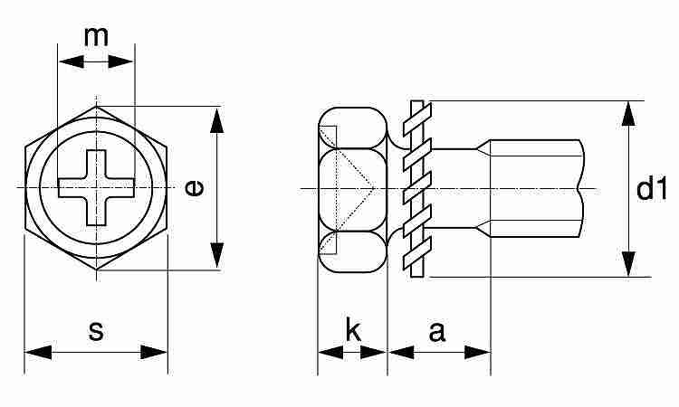 十字穴付(+)アプセットLO=2 8.0 5.0