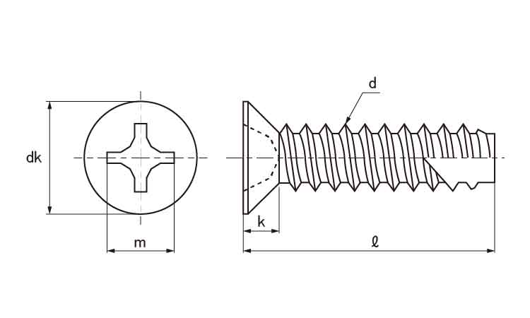 十字穴付(+)B1皿 D7 小頭 8.0 4.0