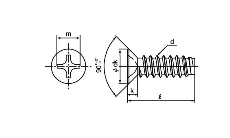 十字穴付(+)B0皿 小頭 8.0 4.0
