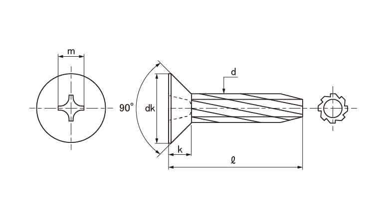 ダイヤスクリュー(+)皿 8.0 4.0