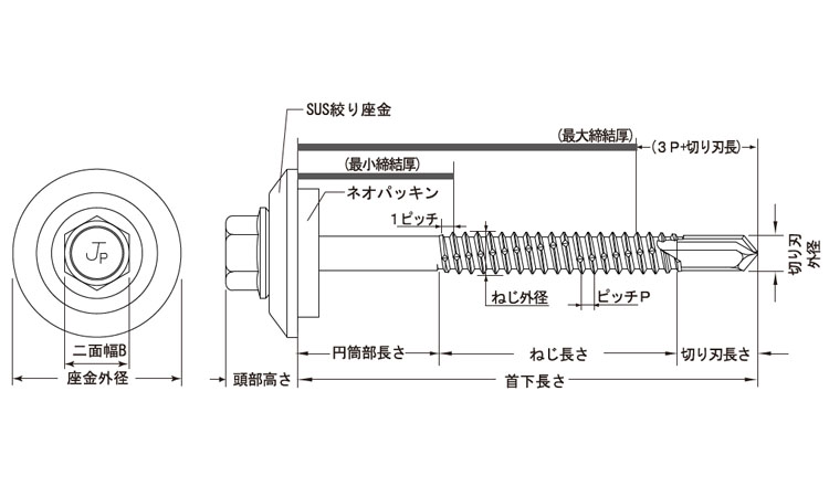 カバーテックスチール座金外径20 60.0 6.0