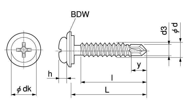 ピアスボンデッドWPAN(グレー 13.0 4.0