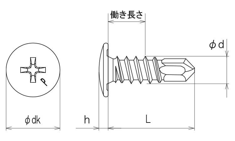 ピアスウストその他細目ブリスター 13.0 4.0