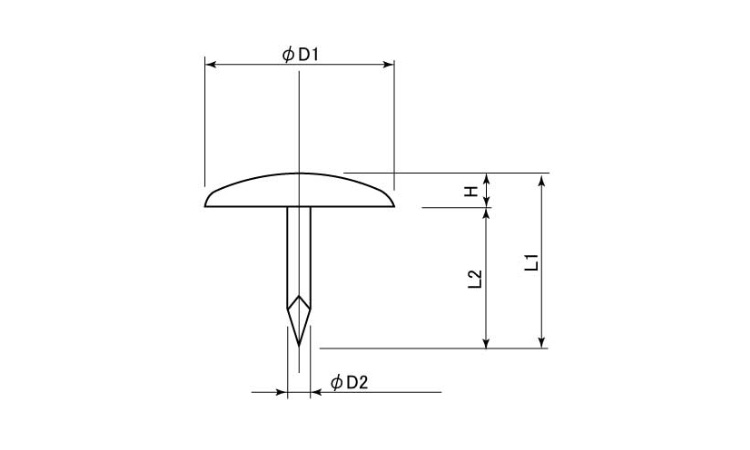 ニッケルメッキ 菊鋲 BY4 12.0