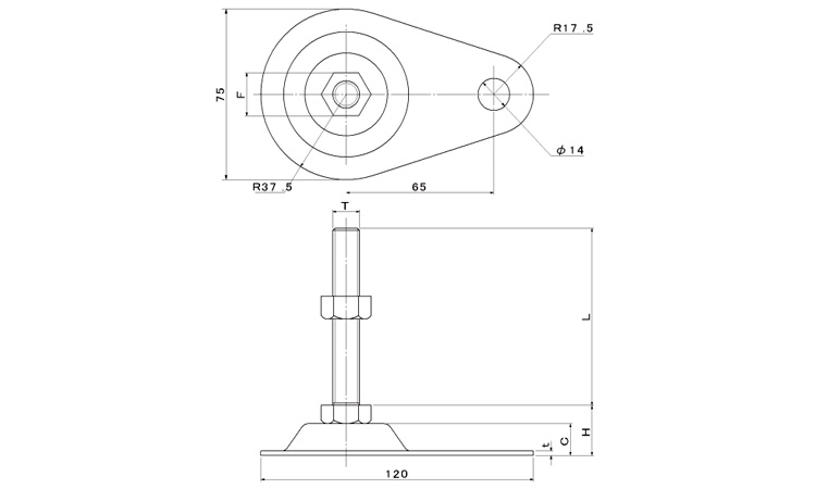 DJ/DJSー3型 アジャスター 50.0 12.0