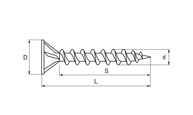 (+)軽天ビス フレキ 16.0 3.0