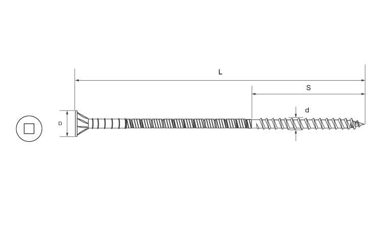 超極太HPビス(紙箱(四角3番 210.0 7.0