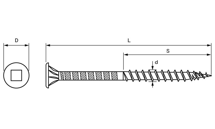ウッドデッキ用ビスWD(12号
