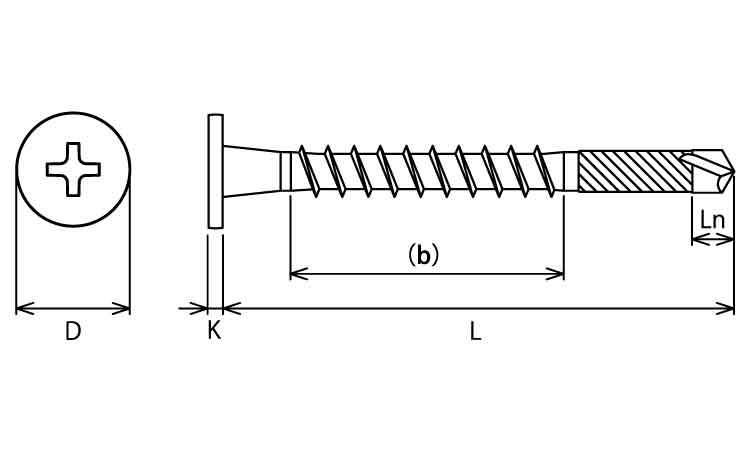 スレート瓦スクリュー SKSH 45.0 4.5