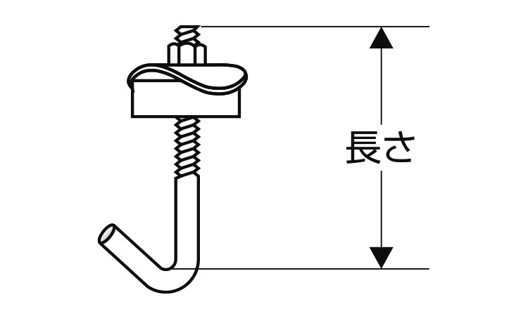 フックボルトセット(ミリ)PG 38.0 6.0