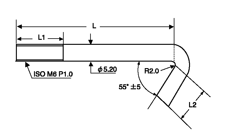 フックボルト 45.0 6.0