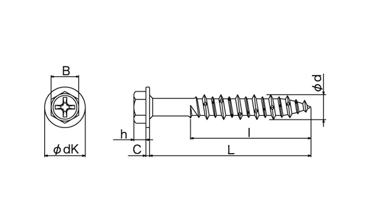 ピアスコーン(+)HEX 45.0 6.0