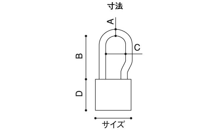 ALPHA 南京錠L/S鍵違い 20.0
