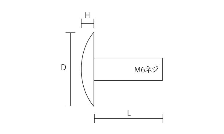 化粧BT(太鼓鋲型84号 D12 10.0 6.0