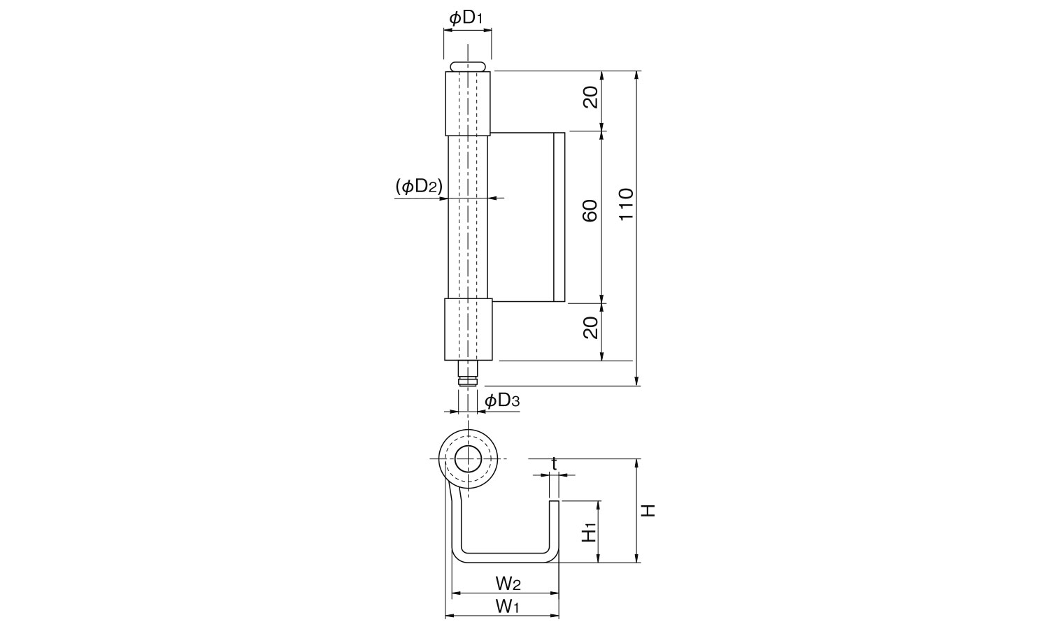 ステン落し込み蝶番SA-83-*