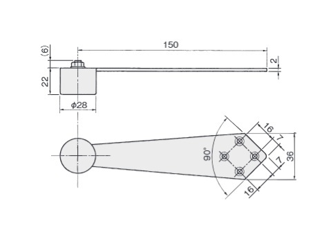 LR戸当り(ゴールド塗装)