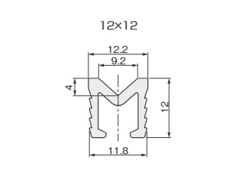 CVレール 12×12 シルバー