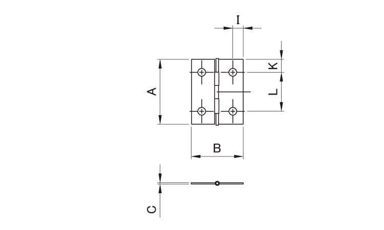 NSK 薄口丁番(_527 1.0 25.0