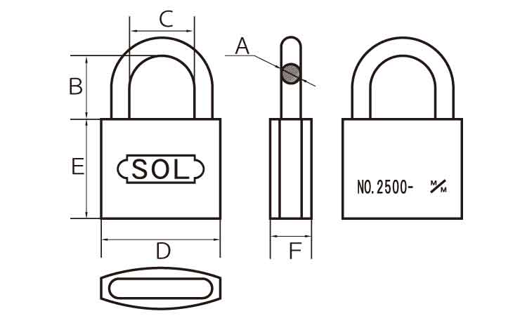 2500ステンロック 番号指定 25.0