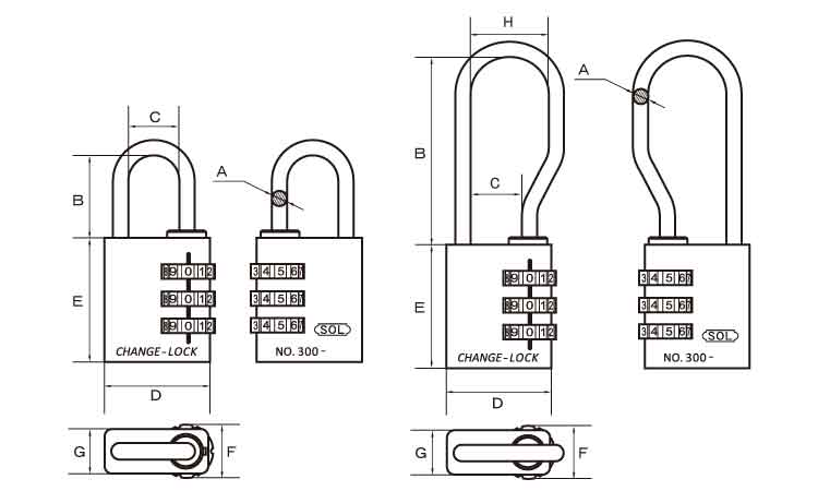 300 チェンジロック ツル長 30.0