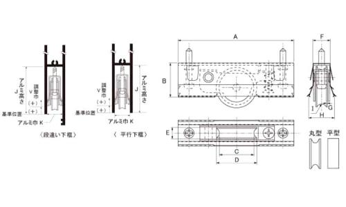 戸車(ABNー0092(ヨコヅナ