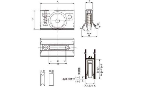 戸車(ABSー0142(ヨコヅナ