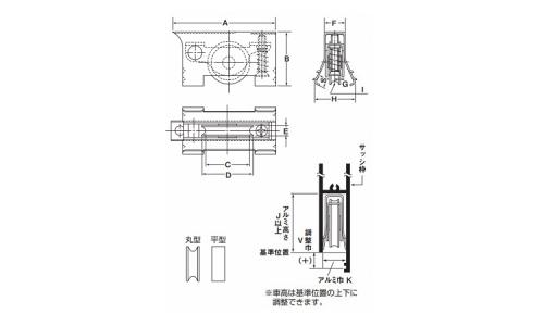 戸車(ABWー0851(ヨコヅナ