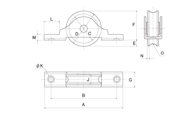 戸車(BTSー0301(ヨコヅナ