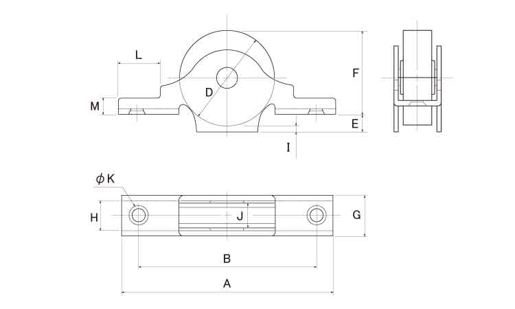 戸車(BTSー0753(ヨコヅナ