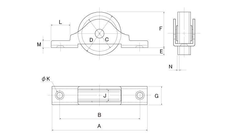 戸車(BYSー0362(ヨコヅナ