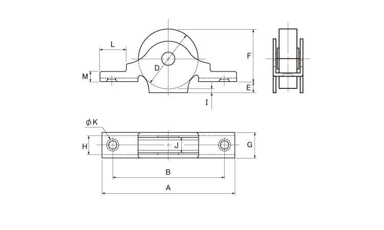 戸車(BYSー0363(ヨコヅナ