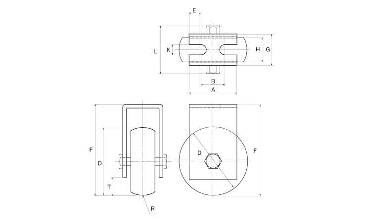 戸車(CMS-0608(ヨコヅナ